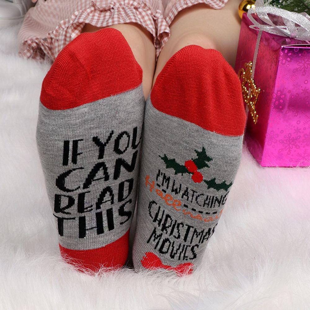 Vớ Cotton Họa Tiết Giáng Sinh Sáng Tạo