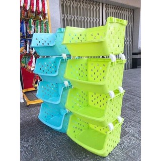 Kệ gỗ nhựa 4 tầng đa năng