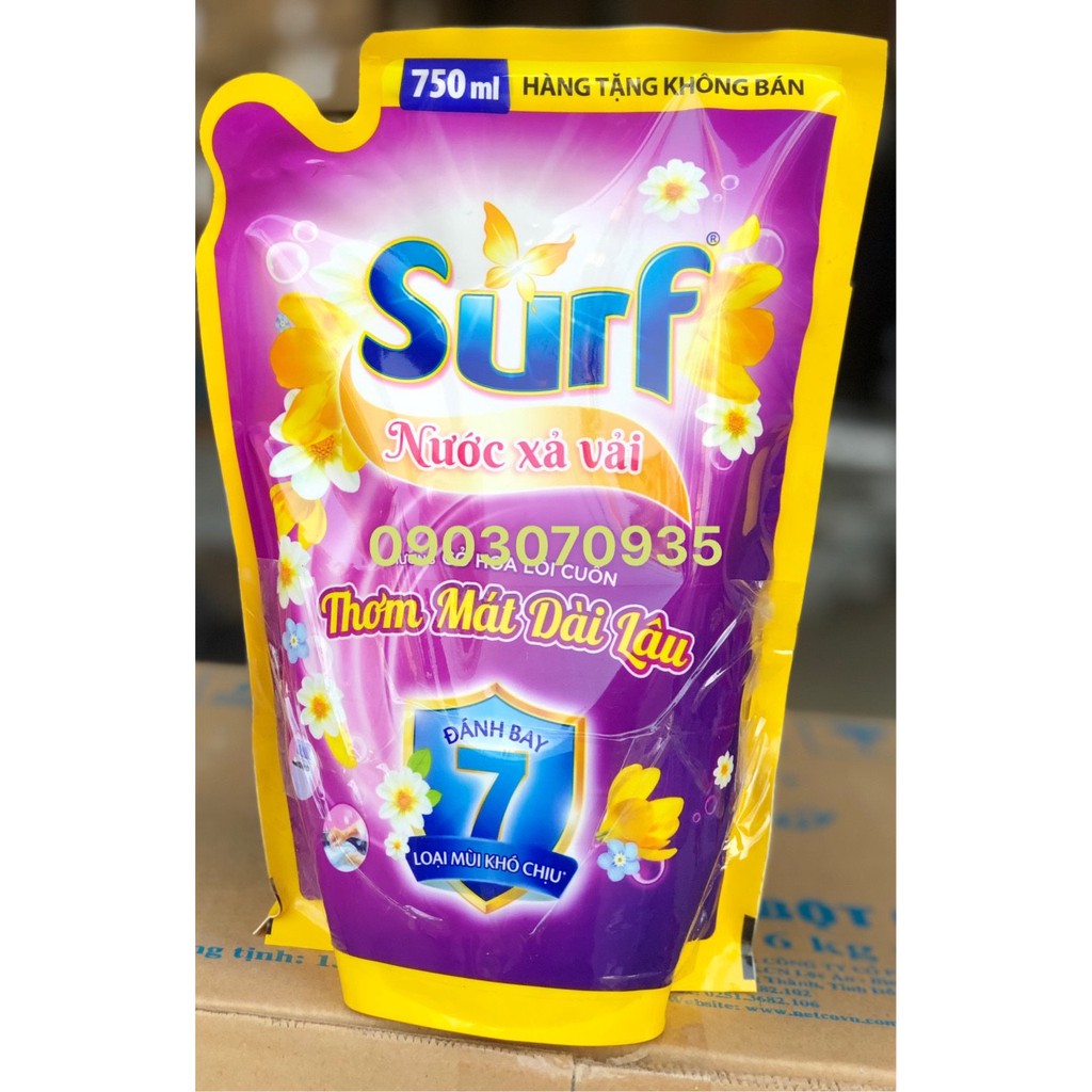 Nước Xả Vải SURF 750ML Khử Mùi Hương Hoa Lan Tỏa Hàng khuyến mãi
