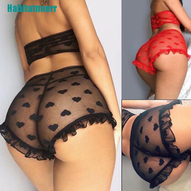 Bộ Đồ Ngủ 2 Món Phối Ren Họa Tiết Trái Tim Gợi Cảm Cho Nữ
