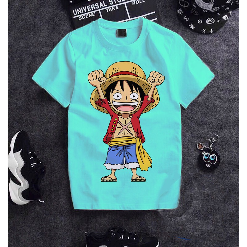 Áo thun Cotton Luffy Hải Tặc Chibi dễ thương