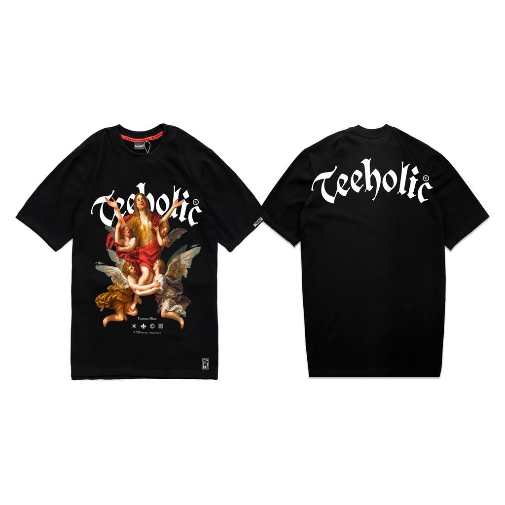 Áo Thun Unisex TeeHolic In Hình Thiên Thần Ver3 THS Màu Đen Trắng
