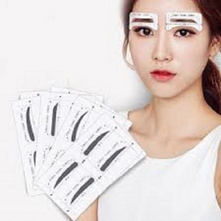 Bộ 5 miếng dán (10 cặp) vẽ chân mày, khuôn vẽ chân mày, khuôn in, vẽ nghệ thuật, khuôn lông mày, cặp lông mày, miếng in