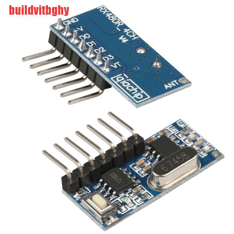 {buildvitbghy}433mhz Wireless RF Receiver 1527 Learning Code Decoder Module For Remote Control OSE