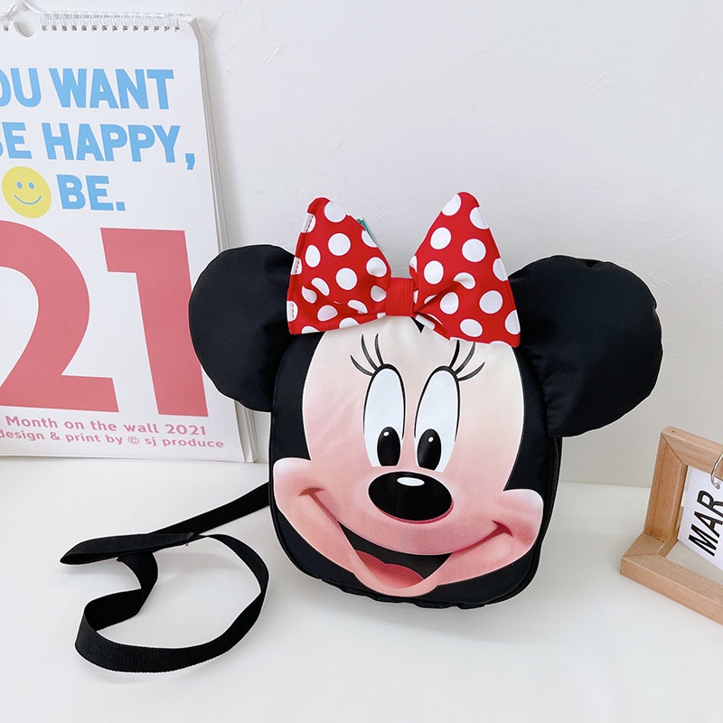Balo Đi Học In Họa Tiết Hoạt Hình Chuột Mickey Minnie Đơn Giản Dễ Thương Dành Cho Bé Trai Và Bé Gái