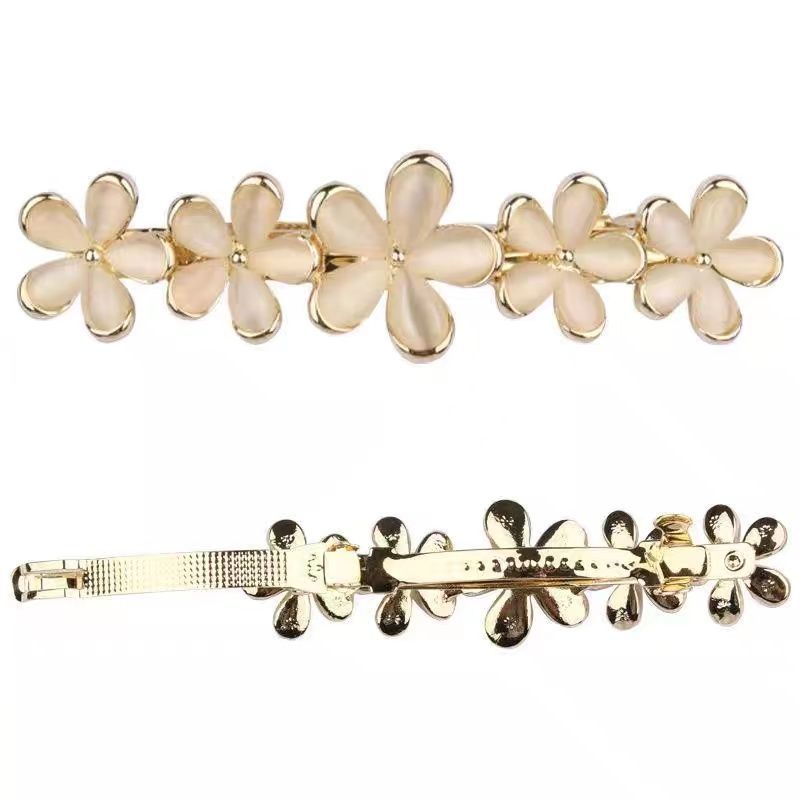 Hàng Mới Về Kẹp Tóc Hình Hoa Mắt Mèo Phong Cách Hàn Quốc Cho Nữ