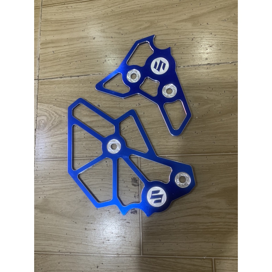 ốp sườn xe raider  fi va satria  nhôm cnc màu xanh