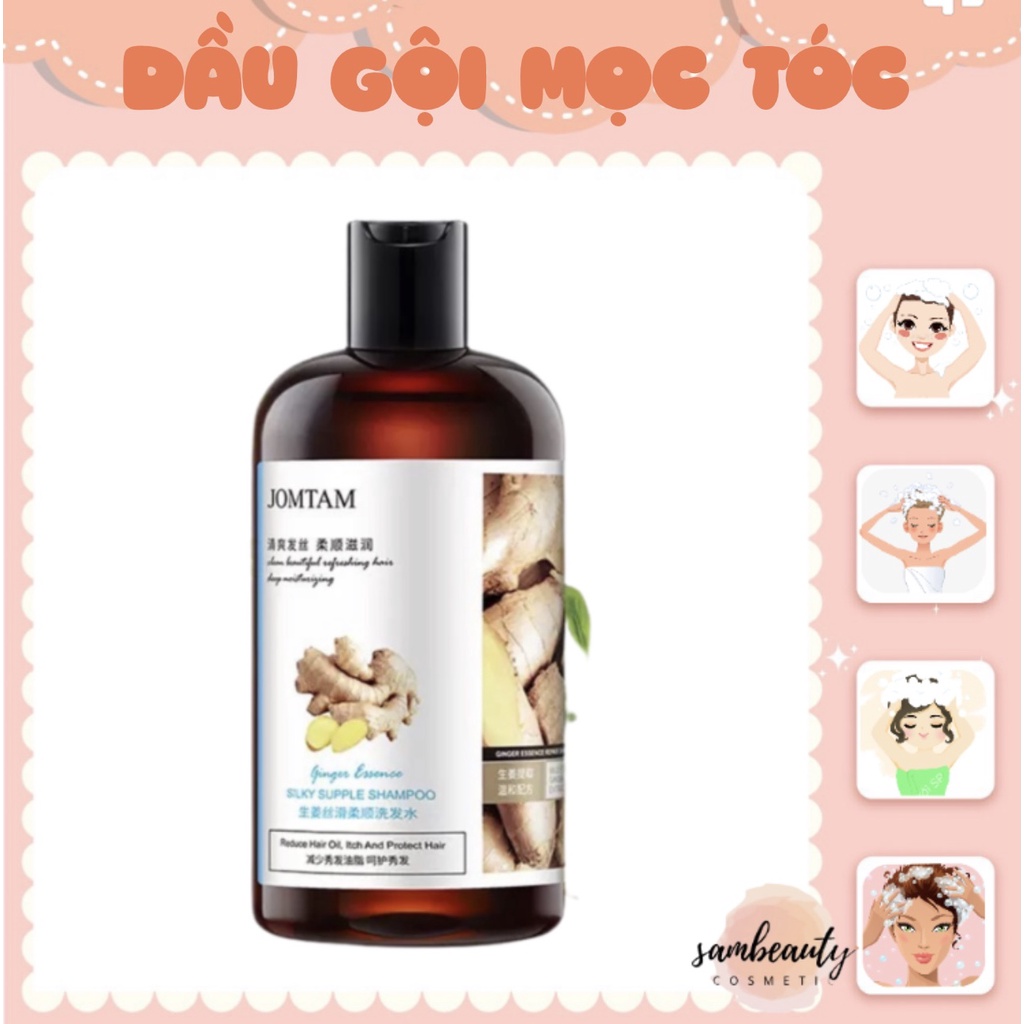 DẦU GỘI GỪNG, DẦU GỘI KÍCH THÍCH MỌC TÓC JOMTAM giảm dầu thừa giảm gãy rụng tóc SamBeauty