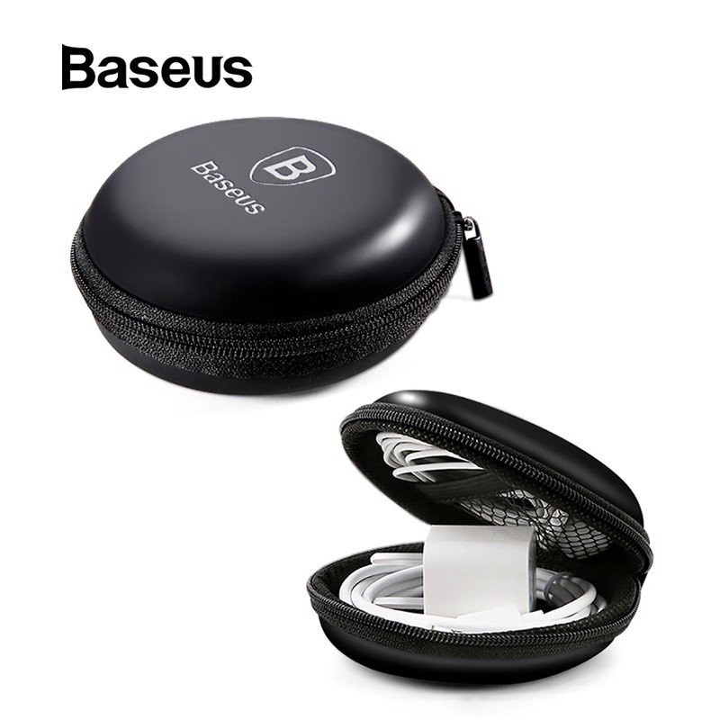 Hộp/túi đựng phụ kiện tai nghe cáp sạc USB thẻ nhớ SD/TF Baseus