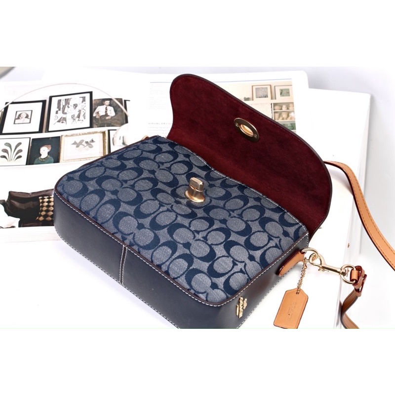 Túi xách Coach Marlie phối jeans cực chất