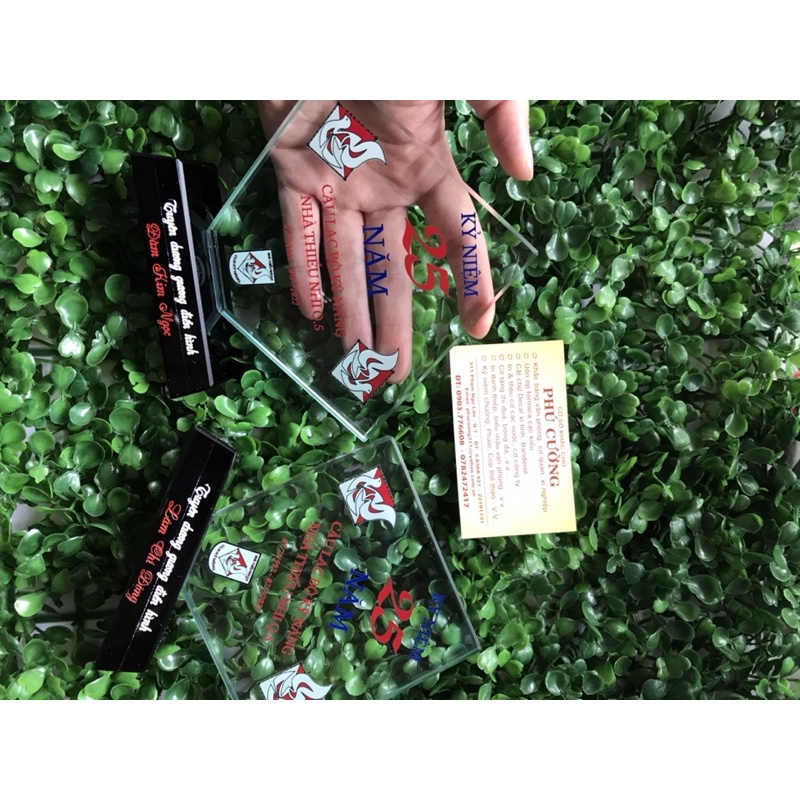 Kỷ niệm chương - Pha lê - Hình thoi