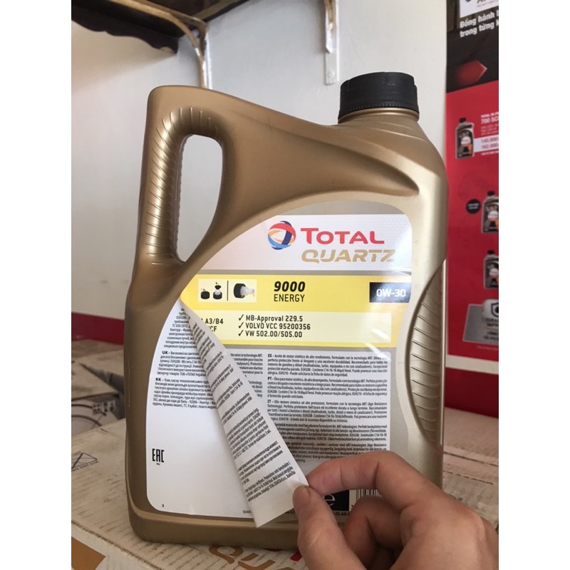 Dầu Nhớt Total Quartz 9000 0w30 5L. 0988455875