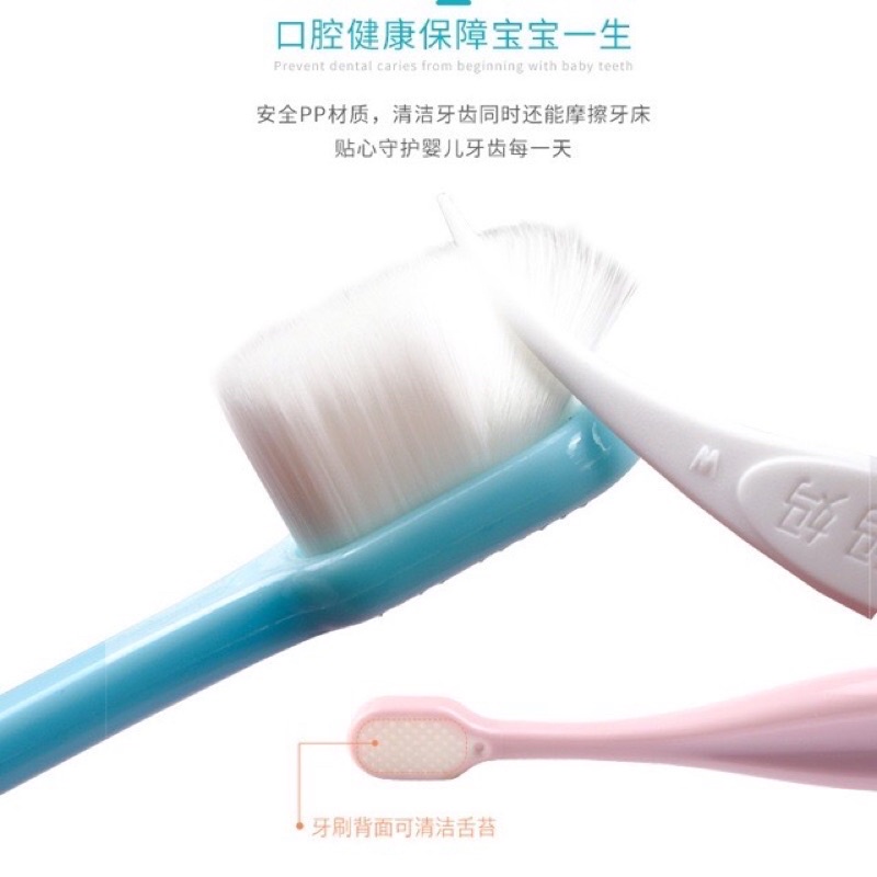 Bàn chải đánh răng xuất Nhật mềm mại cho bé 1-3 tuổi PK Tkutrang