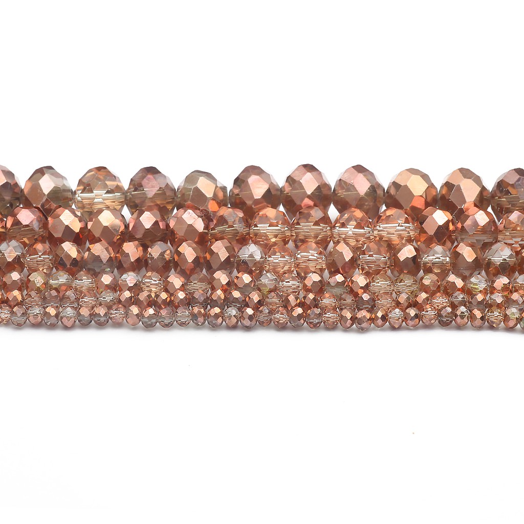 Beadia Mặt Dây Chuyền Bằng Đồng Hình Bánh Xe Pha Lê Thủy Tinh Có Lỗ Dùng Làm Trang Sức