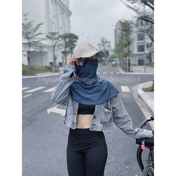 Khăn choàng chống tia cực tím NVSHOP che chắn toàn diện chất kiệu thoáng mát dễ chịu khi đeo an toàn với mọi loại da