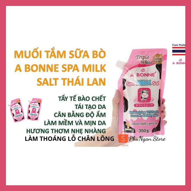 Combo giảm viêm lỗ chân lông Kela Lotion, muối tắm bò Abonne và sữa tắm than tre Cathy Doll Thái Lan