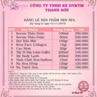 Cao nám Sen Spa