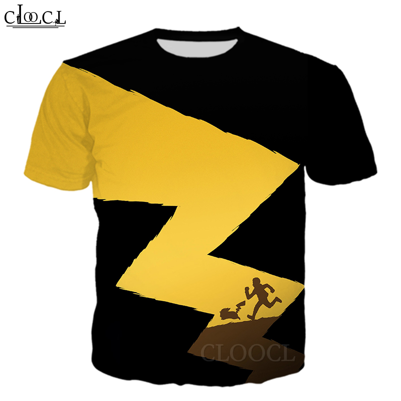 CLOOCL Movie Pokémon Detective Pikachu 3D Print Men Street Style T-Shirts