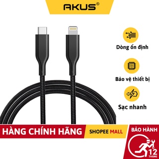 Dây sạc nhanh cho iphone AKUS - D215 - Hàng chính hãng - Bảo hành 12 tháng