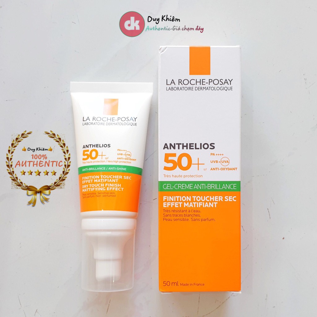 Kem Chống Nắng La Roche-Posay Anthelios Anti-shine Gel-cream Dry Touch Finish Mattifying Effect SPF 50+ 50ml | BigBuy360 - bigbuy360.vn