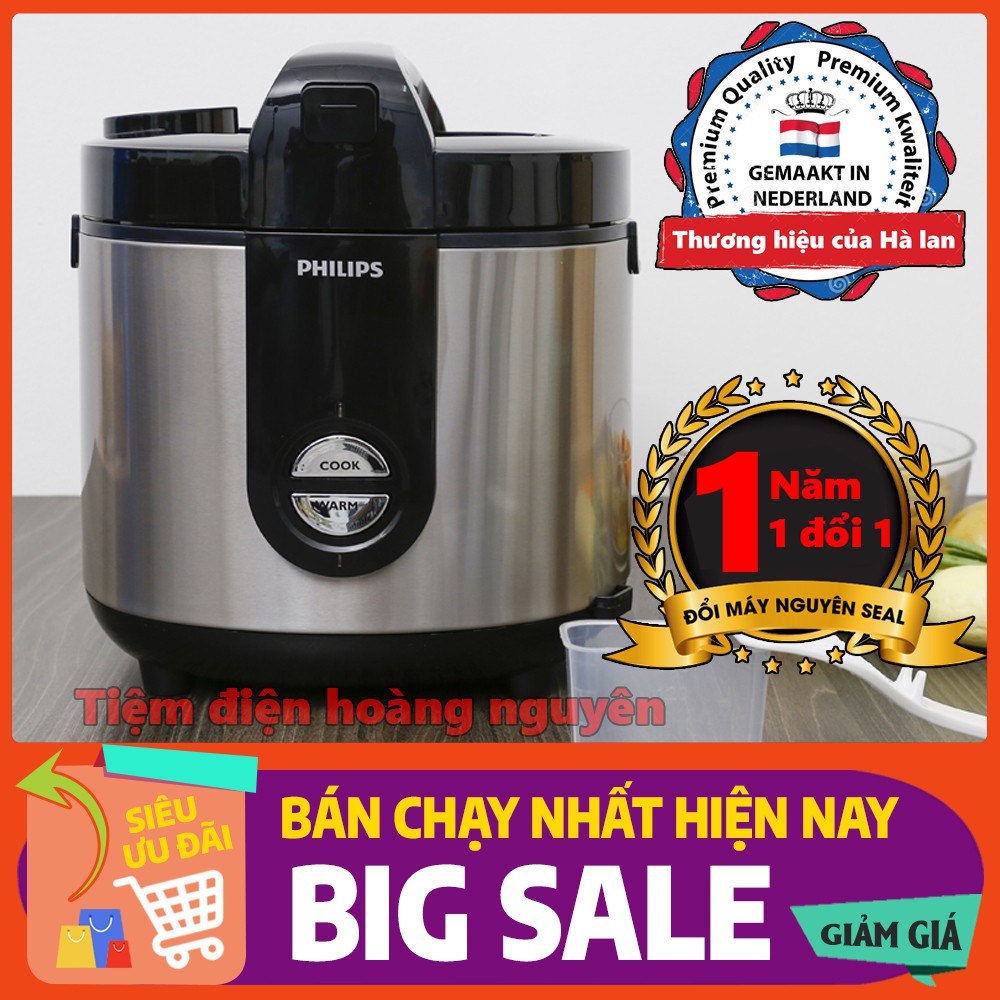 Nồi cơm điện Philips HD3132/66 Bạc[Hàng mới 100%]