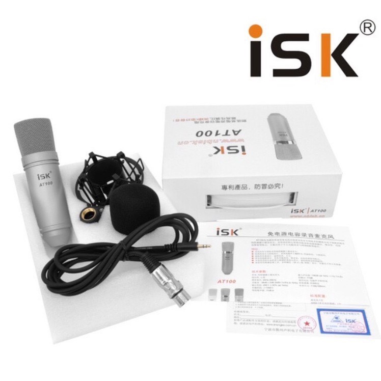 Mic thu âm livestream cao cấp isk at100