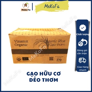 Gạo thơm hữu cơ Vinamit 2kg gạo Organic ngon