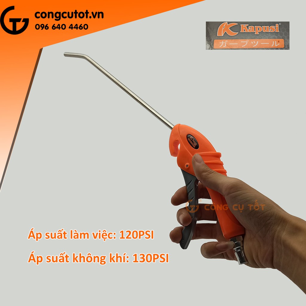 Súng xịt hơi xì khô thân nhựa mỏ dài 23cm Kapusi K1016
