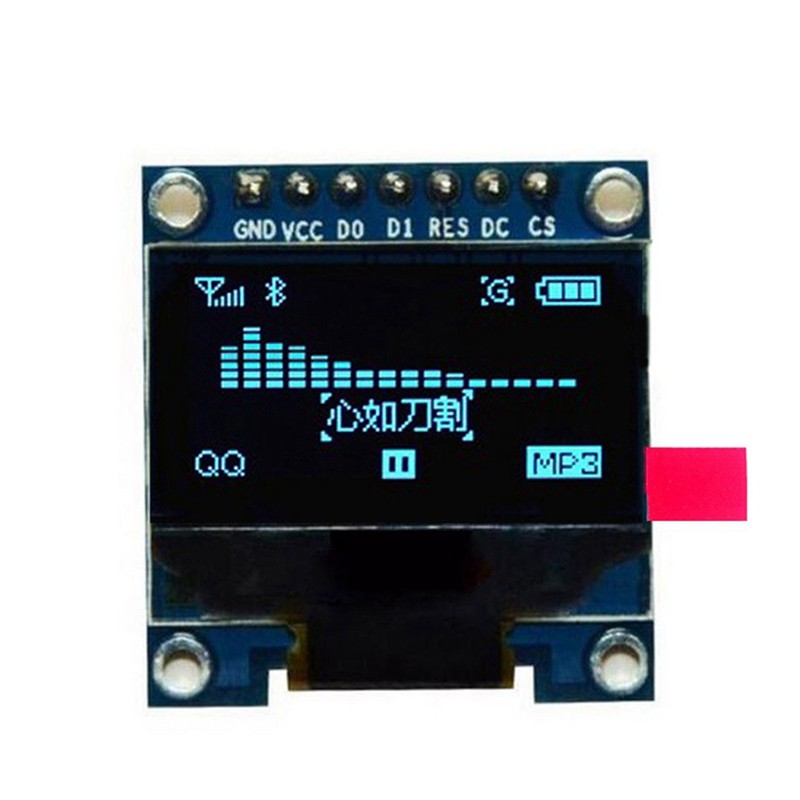 ~In stock~0.96inch SPI 128X64 OLED LCD Display SSD1306 for 51 STM32 Arduino