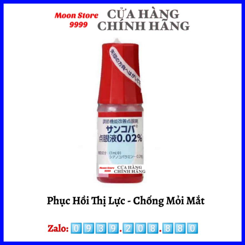 Dung Dịch Nhỏ Mắt Sancoba Nhật Bản lọ 5ml – Giảm Mỏi Mắt Tăng Cường Thị Lực .