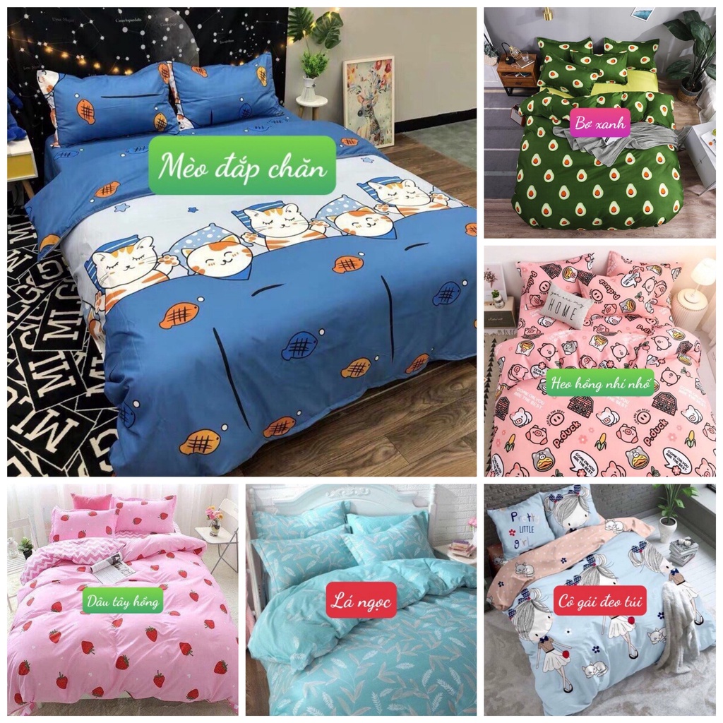 Vỏ gối ôm cotton poly (NHIỀU MẪU)ĐƯỢC CHỌN MẪU 35X105CM-HEO ĐỎ