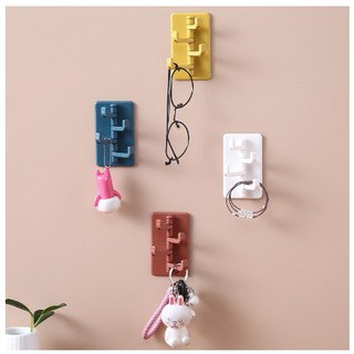 Móc treo đồ dán tường đa năng tiện dụng hình cây thông mẫu mới (Móc 4 nhánh)