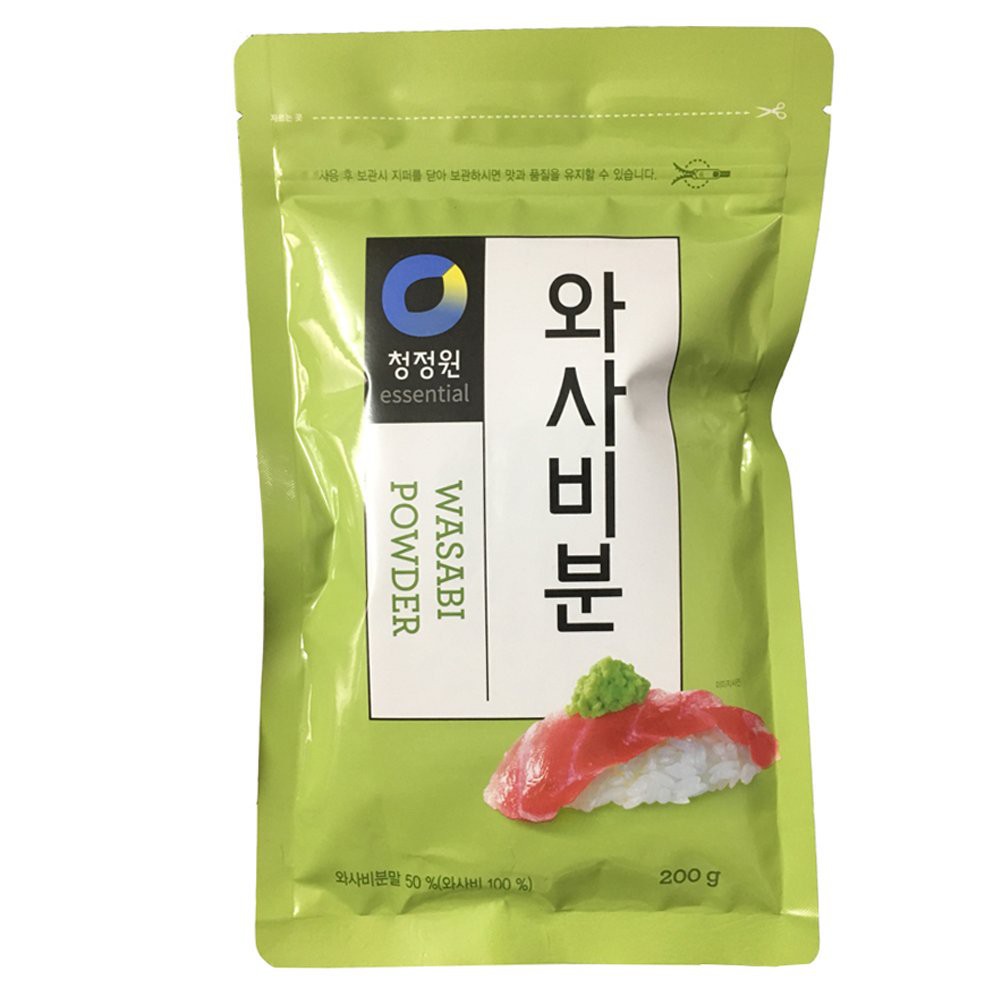 Bột Mù Tạt Xanh Wasabi Daesang 200 Gram - Nhập Khẩu Hàn Quốc