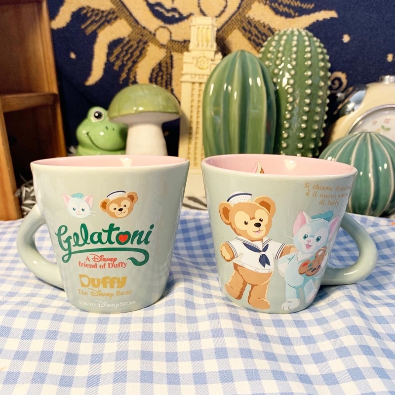 Ly sứ mèo Gelatoni trong duffy bear chính hãng disney - gốm sứ hoạt hình dễ thương phong cách Âu mỹ