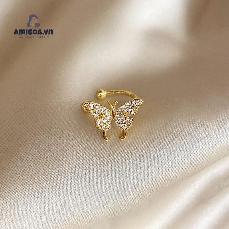 ✨✨Hoa Tai Hình Bướm Đính Đá Phong Cách Hàn Quốc Cho Nữ