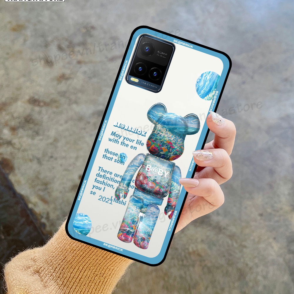 Ốp Vivo Y21 / Y21s / Y33s in hình gấu Bearbrick,Mountain,xanh,đen,đỏ giá rẻ