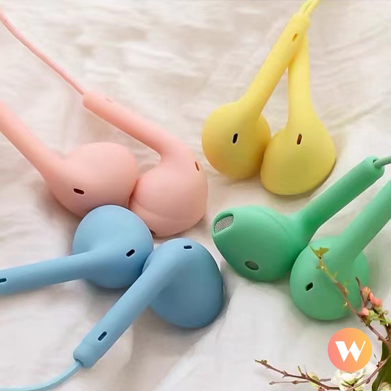 Tai Nghe Nhét Tai Màu Sắc Xinh Xắn Jack 3.5mm