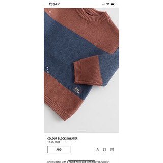 Áo len phối màu Zara