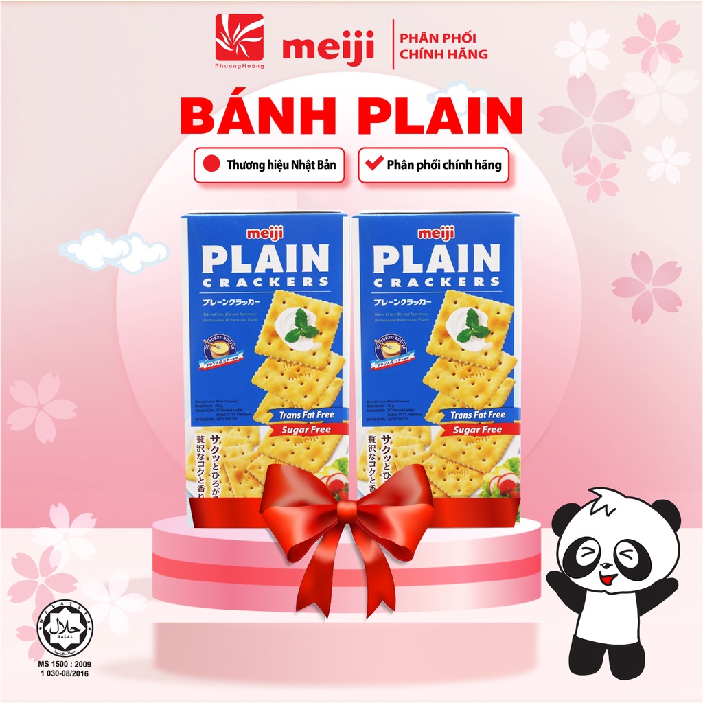 Bánh Quy Lạt Plain Vị Nguyên Bản Plain Cracker 52g*2 Nhật Bản