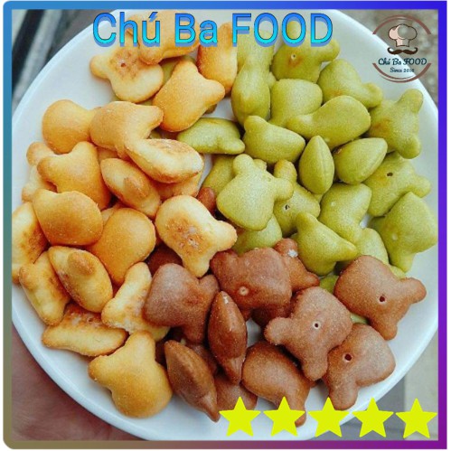 Bánh Gấu Mix 3 Vị 🐻Chú Ba FOOD🐻 | Đồ Ăn Vặt , Kem Truyền thống, Chùm Ngây, Socola 450G(Cả Hộp) | BigBuy360 - bigbuy360.vn