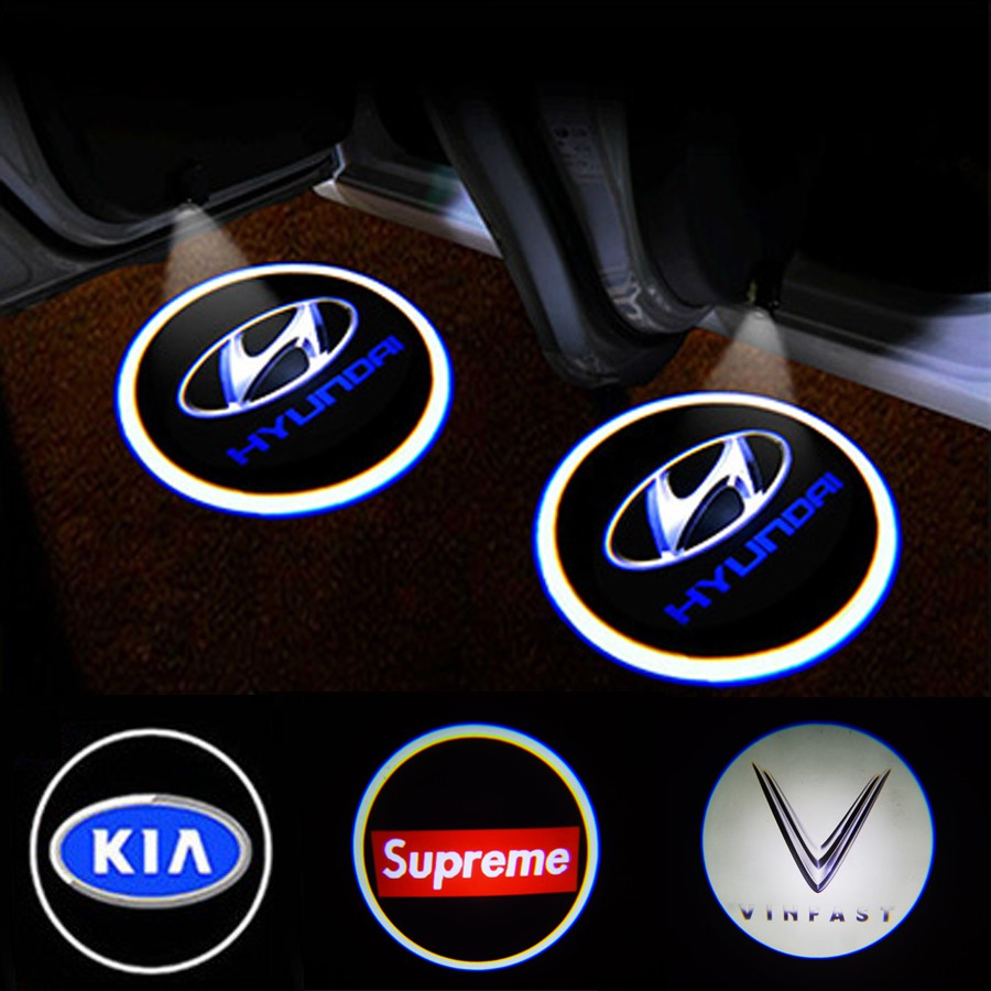 Đèn Chiếu Logo Ô Tô Logo Cửa Xe Hơi Đèn Led Chiếu Cửa Chiếu Logo Thương Hiệu ( 2 Đèn )
