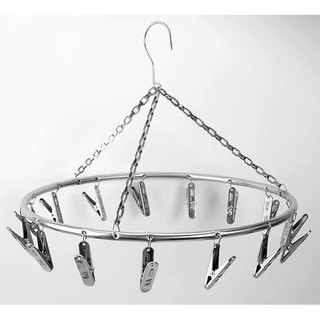 MÓC TRÒN PHƠI QUẦN ÁO BẰNG INOX LOẠI DÀY