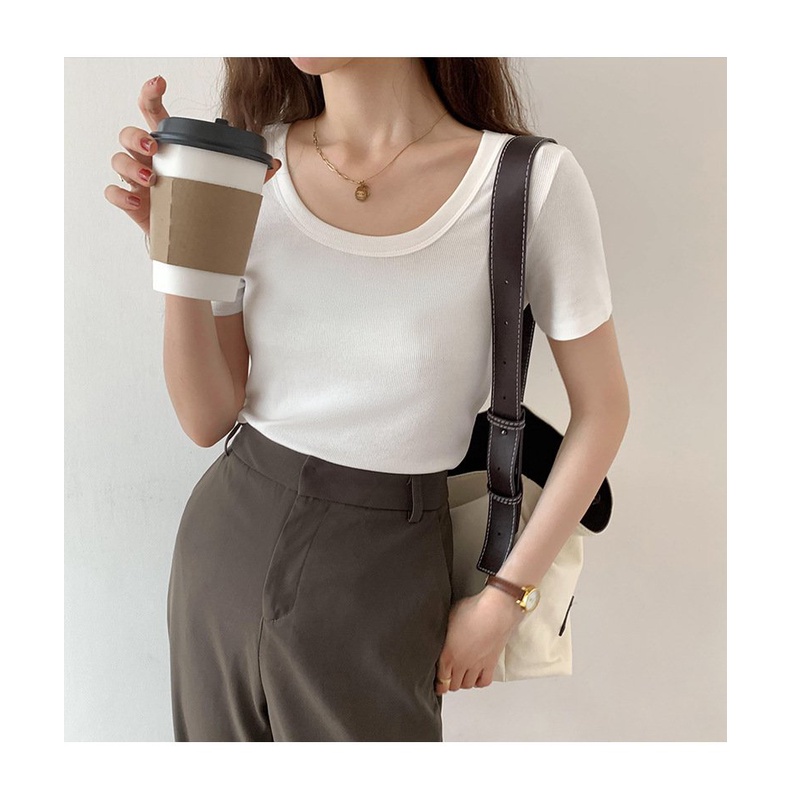 Áo phông nữ ❤️ICOTTON❤️ Áo phông cổ tròn chất liệu thun tăm cao cấp mềm, mịn mặc hè cực mát