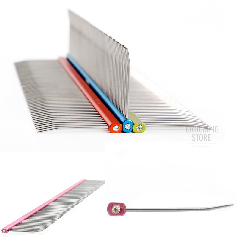 Lược grooming chuyên nghiệp - Lược chải lông chó mèo - Grooming Store