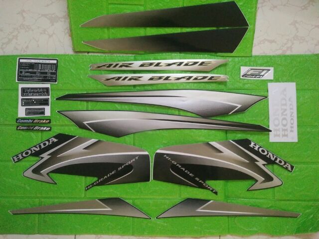 Trọn bộ tem Airblade Thái 2009 màu bạc Fi nhập thái new