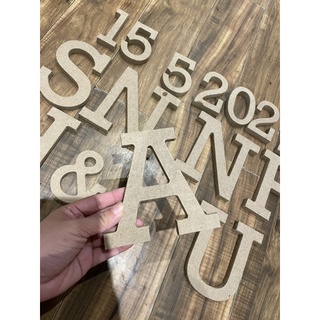 Chữ Gỗ Số Gỗ Trang Trí Gắn Tường Phong Cách Đẹp Mắt Sáng Tạo .