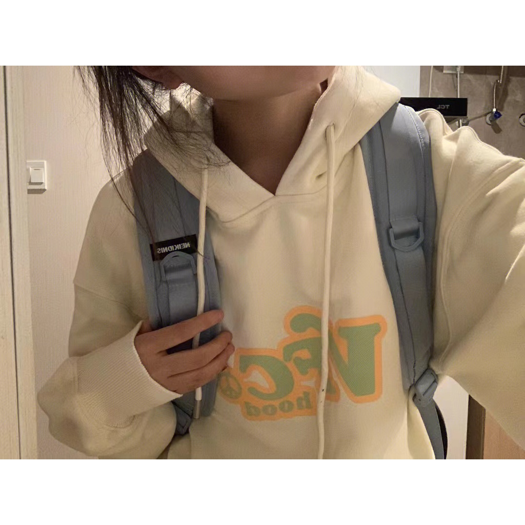 NRVP Áo Hoodie Tay Dài Oversize In Họa Tiết Phong Cách Hàn Quốc Kiểu Mới Cho Nam / Nữ