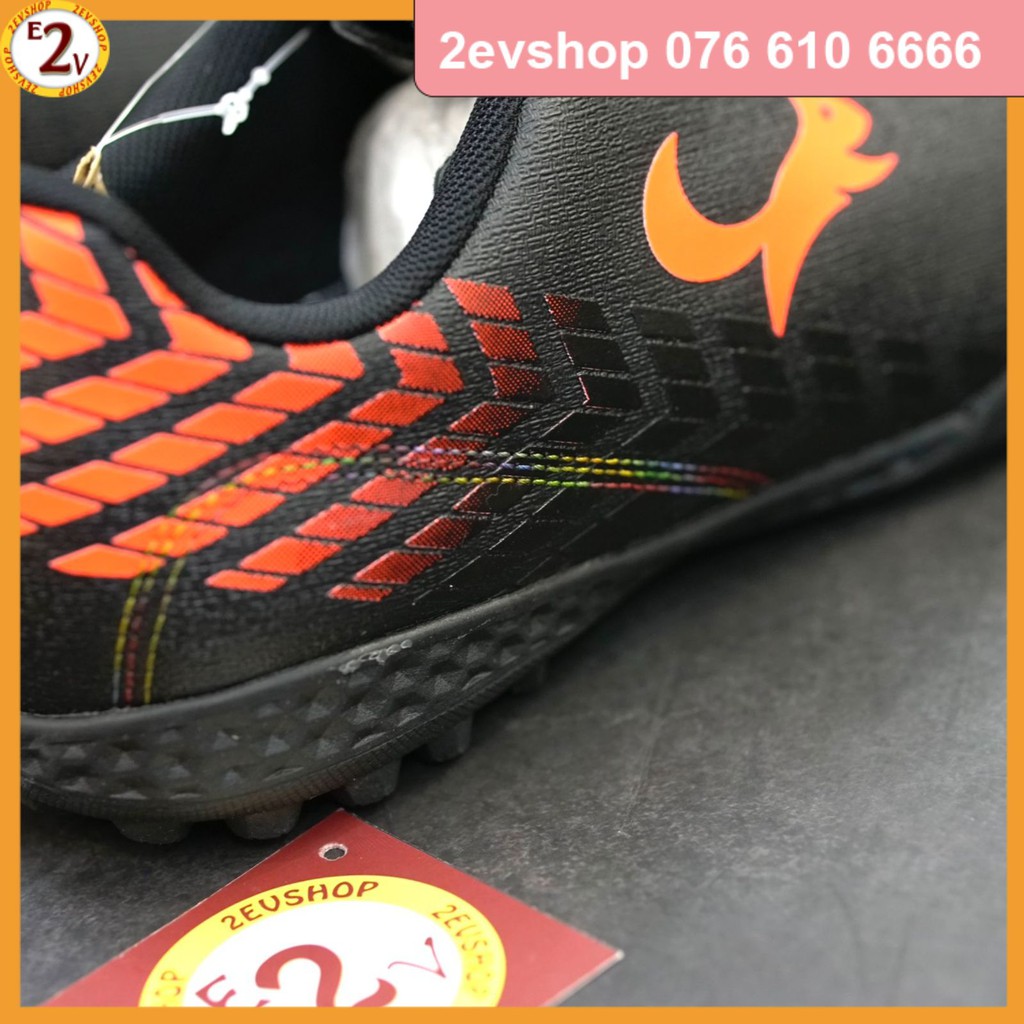 Giày đá bóng thể thao nam Zocker Space Đen, giày đá banh cỏ nhân tạo chất lượng - 2EVSHOP