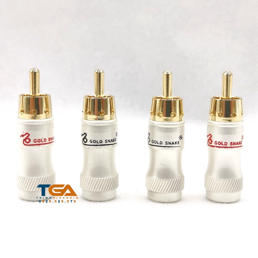 Jack AV - Hoa Sen - RCA hàn dây hãng GOLD Snake