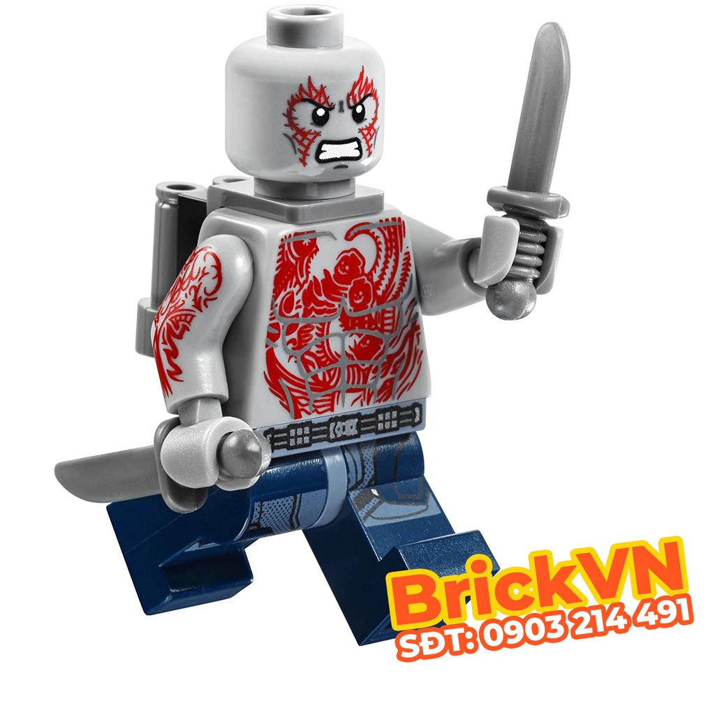 Nhân Vật LEGO Minifigures: Drax - Jet Pack Trong Phim Vệ Binh Giải Ngân Hà